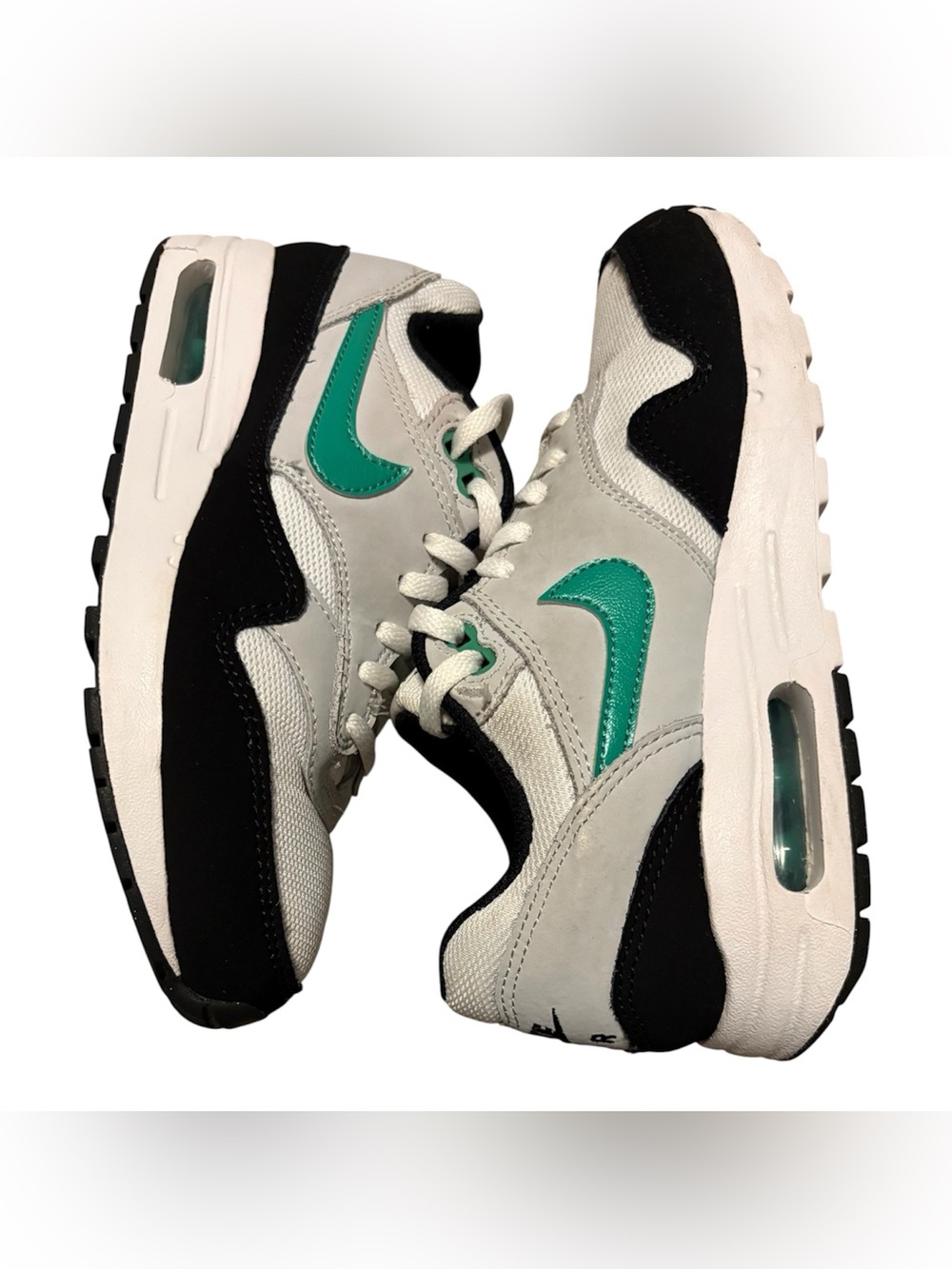 Nike  Athletic Sneakers in Teal, Black & White